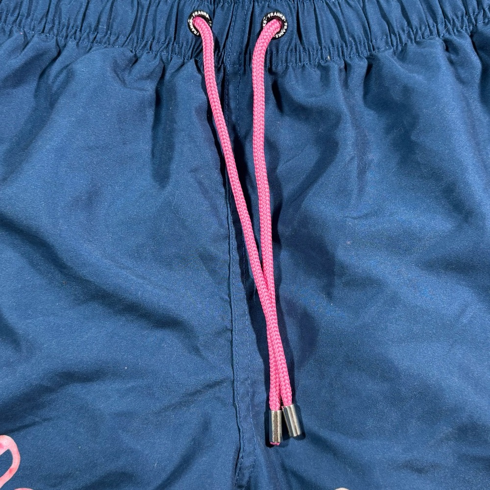 Franks Mens Multicolor Flamingo Adjustable Waist Swim Shorts Size MD‎ - Picture 10 of 13